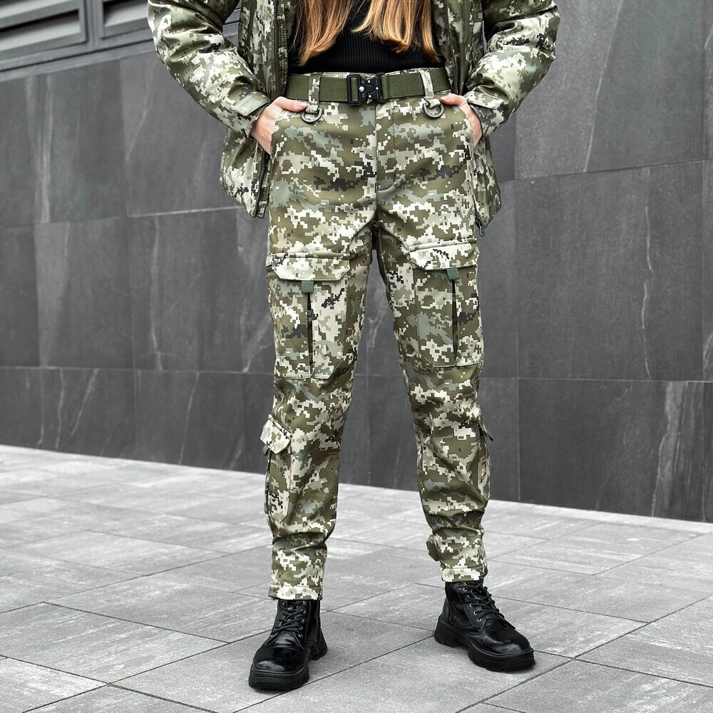 Тактичні піксельні жіночі весняні штани Pobedov Hardy від компанії 4Sezona - фото 1