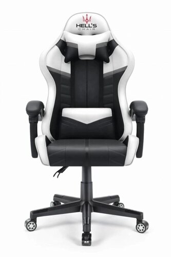 Комп'ютерне крісло Hell's Chair HC-1004 White-Black