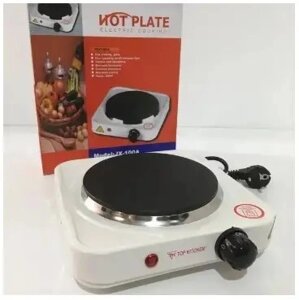 Електроплита настільна дискова 1 комфорка Hot Plate, однокомфоркова електрична плита 1000W переносна