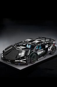 Конструктор автомобіль спорткар чорна Lamborghini LEGO car (1280 деталей)
