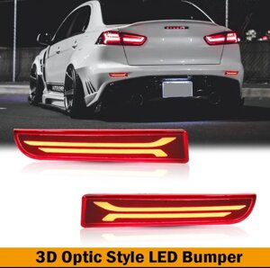 Відбивачі рефлектори протитуманні фари задні ліхтарі задній бампер Mitsubishi Lancer Evo X Outlander