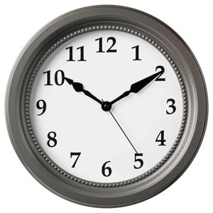 Годинник ікеа sondrum 35 см сірий (10540871)