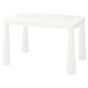 Дитячий стіл ІКЕА MAMMUT 77х55 см зовні білий (50365177)