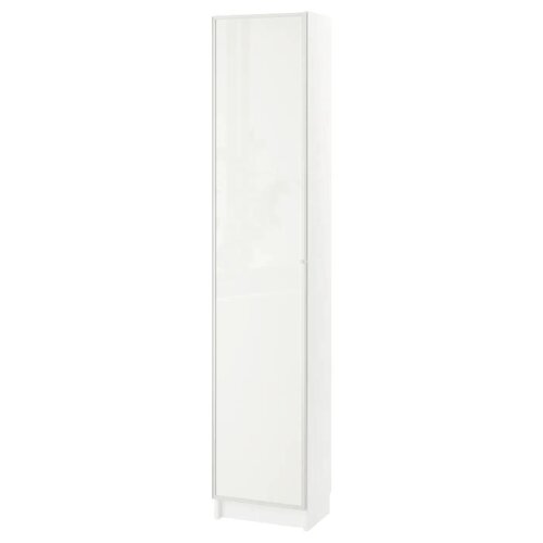 Комбінація книжкової шафи зі скляними дверцятами ІКЕА BILLY / HOGBO 40х30х202 см Білий (s89494423)
