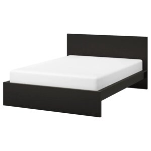 Каркас ліжка ІКЕА MALM 140х200 см Чорно-коричневий (s99494960)