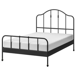Каркас ліжка ІКЕА SAGSTUA 140х200 см чорний (s89268892)
