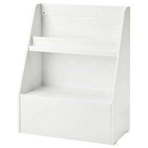 Книжкова шафа з ящиком ІКЕА BERGIG білий (00472702)