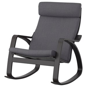 Крісло-гойдалка ІКЕА POANG Скіфтебо темно-сірий (s29395831)