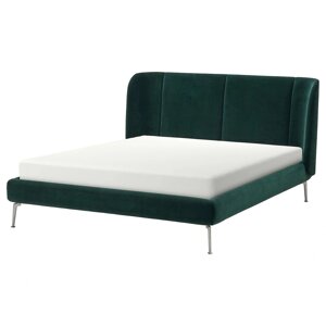 М'який каркас ліжка ІКЕА TUFJORD 160х200 см Дюпарп темно-зелений (10446411)