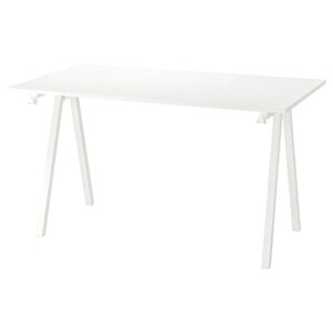 Письмовий стіл ІКЕА TROTTEN 140х80 см Білий (s59429556)