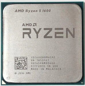 Процесор AMD AM4 Ryzen 5 1600 (3.2GHz 6 Core 12 Thread 16Mb) Refurbished Tray