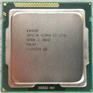 Процесор Intel S1155 Xeon E3-1220 (3.1GHz 4 Core 80W) Refurbished Tray