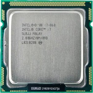 Процесор Intel S1156 Core i7-860 (3.46GHz 4 Core 8 Thread 8Mb 95W) Refurbished Tray