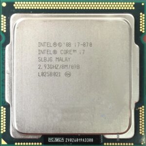 Процесор Intel S1156 Core i7-870 (3.6GHz 4 Core 8 Thread 8Mb 95W) Refurbished Tray