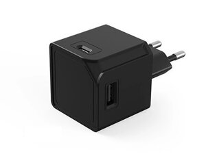 Зарядний пристрій Allocacoc USBcube Original USB A+C, Black (10466BK/EUACMC)
