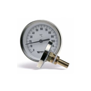 Термометр біметалевий фронтальний Watts F+R801 OR Ø 80 0120 °C L — 75 мм