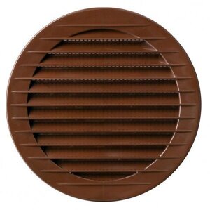 Решітка вентиляційна кругла пластикова AirRoxy AOzS 150 brown діаметр 150 мм коричнева 02-153