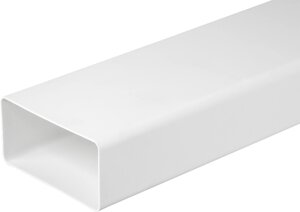 Повітропровід пластиковий плоский 110х55мм довжина 1 м AirRoxy (02-413)
