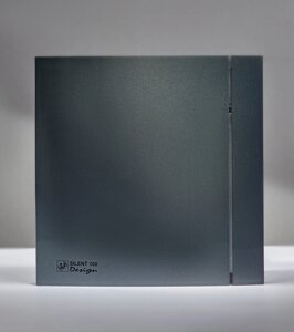 Витяжний вентилятор для ванної Soler & Palau SILENT 100 CHZ GREY DESIGN 4C темно-сірий