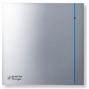 Витяжний вентилятор для ванної з таймером Soler & Palau SILENT 100 CRZ SILVER DESIGN сірий