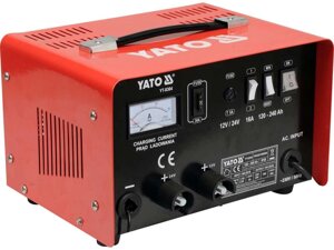 Автомобільний зарядний пристрій (12-24 В/120-240 Ач) YATO YT-8304