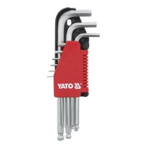 Ключі Шестигранні(2-12 мм)Імбусові Набір (Комплект)9 шт YATO YT-0507