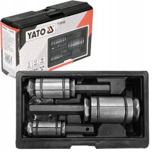 Комплект для розширення вихлопних труб YATO з межами: 29-42 см, 38-62 см, 54-89 см, М17, 19 мм, 3 шт.