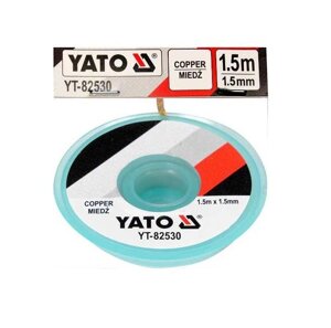 Мідна Стрічка 1.5 мм х 1.5 м Для Чищення Припою YATO (YT-82530)