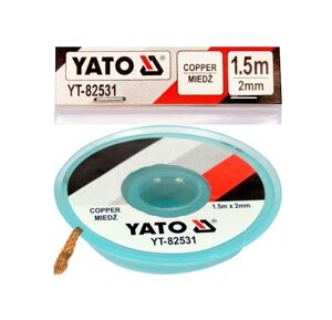 Мідна Стрічка 2 мм х 1.5 м Для Чищення Припою YATO (YT-82531)