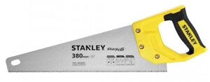 Ножівля по дереву STANLEY "Tradecut"L=380 мм, 7 зубів / 1" STHT20366-1