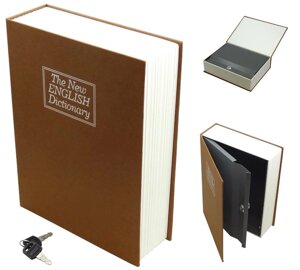 Сейф Книга з Ключем 240 х 155 х 55 мм Коричнева Spec (SP-78634)