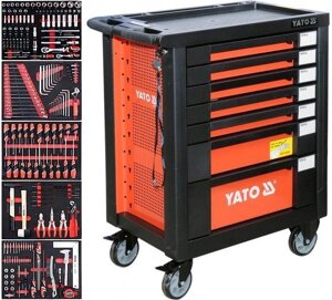 Тумба Інструментальна на 7 ящиків з Інструментами (211 предметів) YATO YT-55290