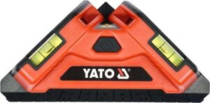 Рівень лазерний для укладання плитки YATO: діап. 10м,1 мм, кут-90°2 лазери, 2 капсули, 2 x AA