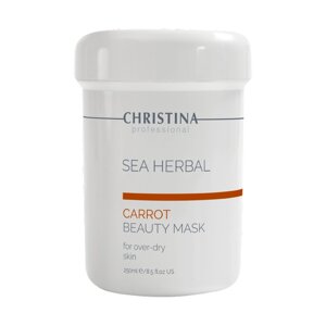 Морковная маска для сухой, раздраженной, чувствительной кожи Christina Sea Herbal Beauty Mask Carrot, 250 мл