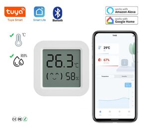 Датчик температури і вологості TH05 Bluetooth Tuya, SmartLife