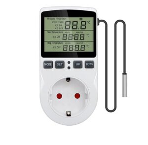 Розетка термостат KT3100 Т01 з таймером контролер температури 16A, 220 В
