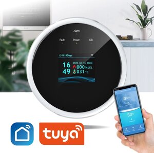 Розумний WiFi датчик витоку природного газу Tuya, Smartlife