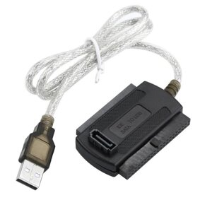APPC08 — USB 2.0 адаптер жорсткого диска IDE/SATA, чорний (APPC08)