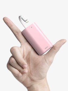 Б/у, рожевий. Портативний зарядний пристрій iWALK Power Bank 9000 мА·год для iPhone