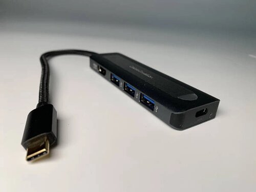 Багатопортовий адаптер CableCreation для док-станції USB-C 5-в-1 , колір сірий