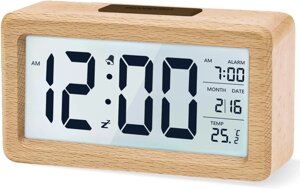 Дерев'яний цифровий будильник Clock