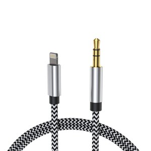 Додатковий кабель для iPhone кабель Lightning Jack, автомобільний аудіокабель для iPhone