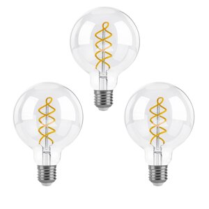 FLSNT G95 Вінтажні лампочки-кульки з регульованою яскравістю, E27 5,5 Вт