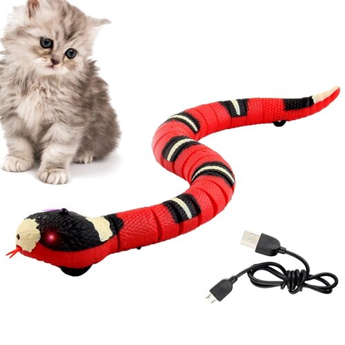 Іграшка-змія-кішка, XiXiRan Іграшка-змія, електрична, Іграшка-змія для котів USB, Іграшка-змія