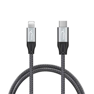 Кабель USB C to Lightning [сертифікований Apple MFI]кабель TXTECH Nylon Braided Type C