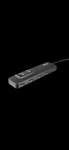 Концентратор USB Новий Trust Oila 7 Ports USB 2.0 20576 Чорний