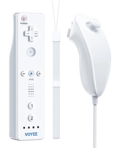 Контролер VOYEE, сумісний із пультом дистанційного керування Wii та Nun-Chuck,