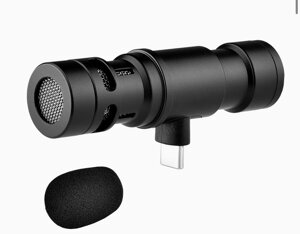 Мікрофон USB C, кардіоїдний спрямований мінімікрофон для відеозапису