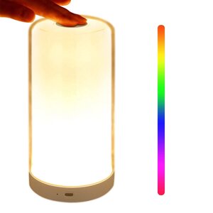 Настільна світлодіодна сенсорна лампа Smalibal, регулюванням яскравості, режими зміни кольору RGB