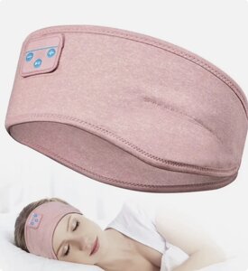 Навушники для сну з Bluetooth-пов'язкою на голову, рожеві